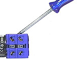 Angled terminals
